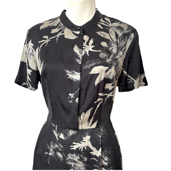 Donna Karan floral print career dress size 4 - Picture 3 of 7